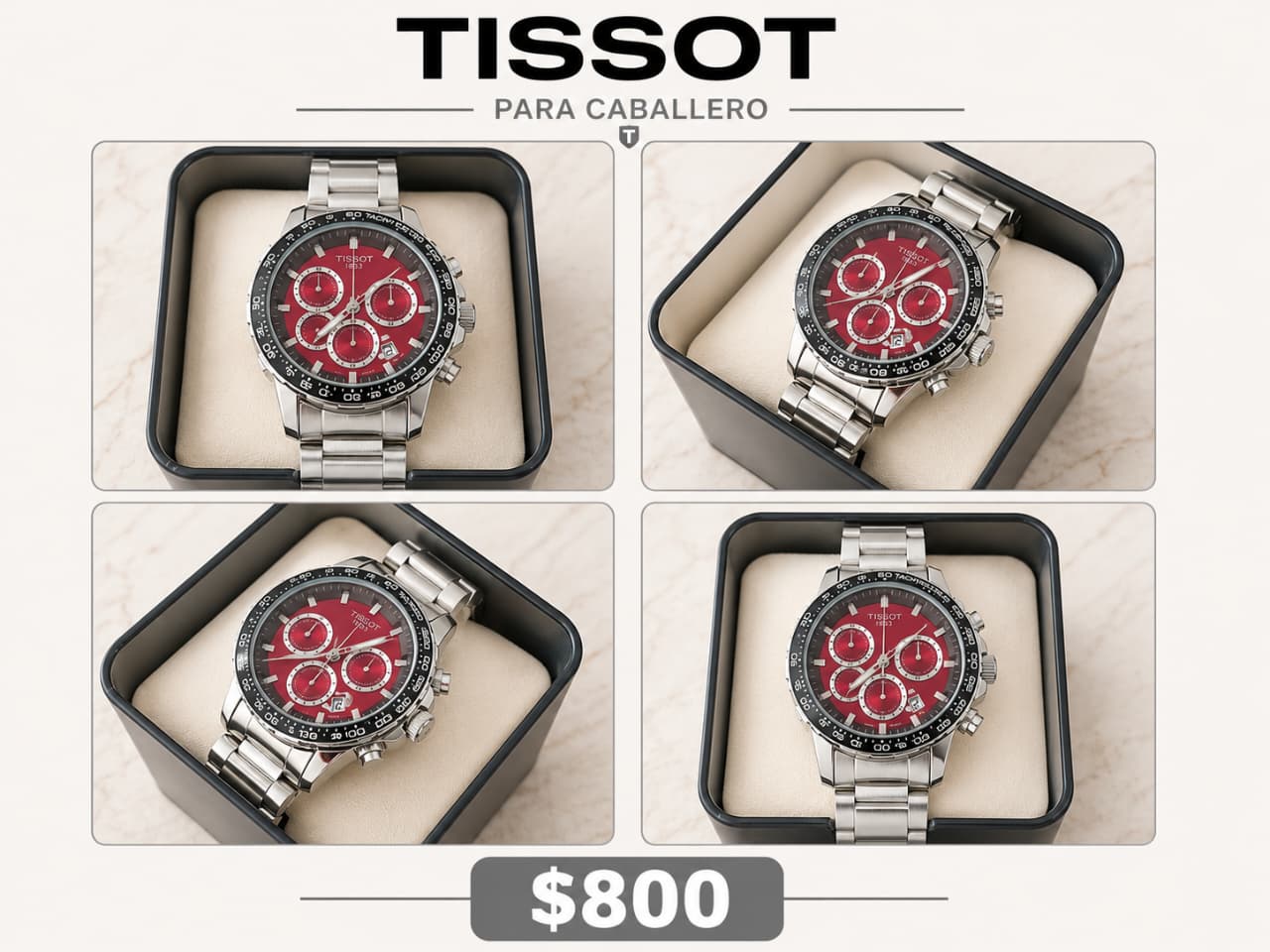 Reloj Tissot para caballero presentado en el catálogo Casa do Tempo